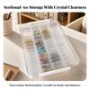 Craft Organizer with Small Bottles Transparent Box Clear for Crafters