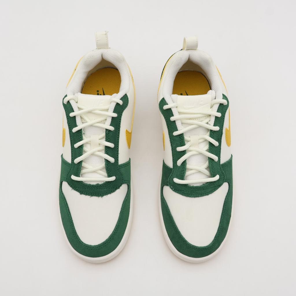 844881-100 Nike Court Borough Low Premium Sail Gorge Green Yellow Ochre (Men's)