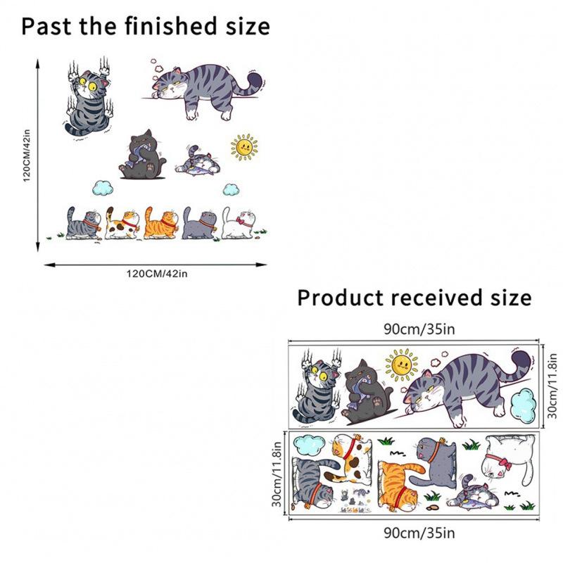 Funny Car Sticker Cat Climbing Pet Animal Styling Stickers Creative Bumper Decals