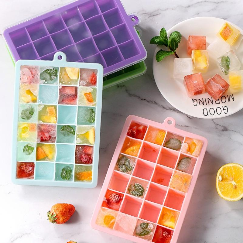15/24 Grids Large Silicone Ice Cube Mold Ice Tray Mold Ice Cube Maker Mould Non-toxic Durable Bar Pub Wine Ice Blocks Maker