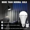 LED Rechargeable Light Flashlight 9w/15w Emergency Bulb Portable Hanging Camping Lamp for Tent Home USE Power Failure Porch