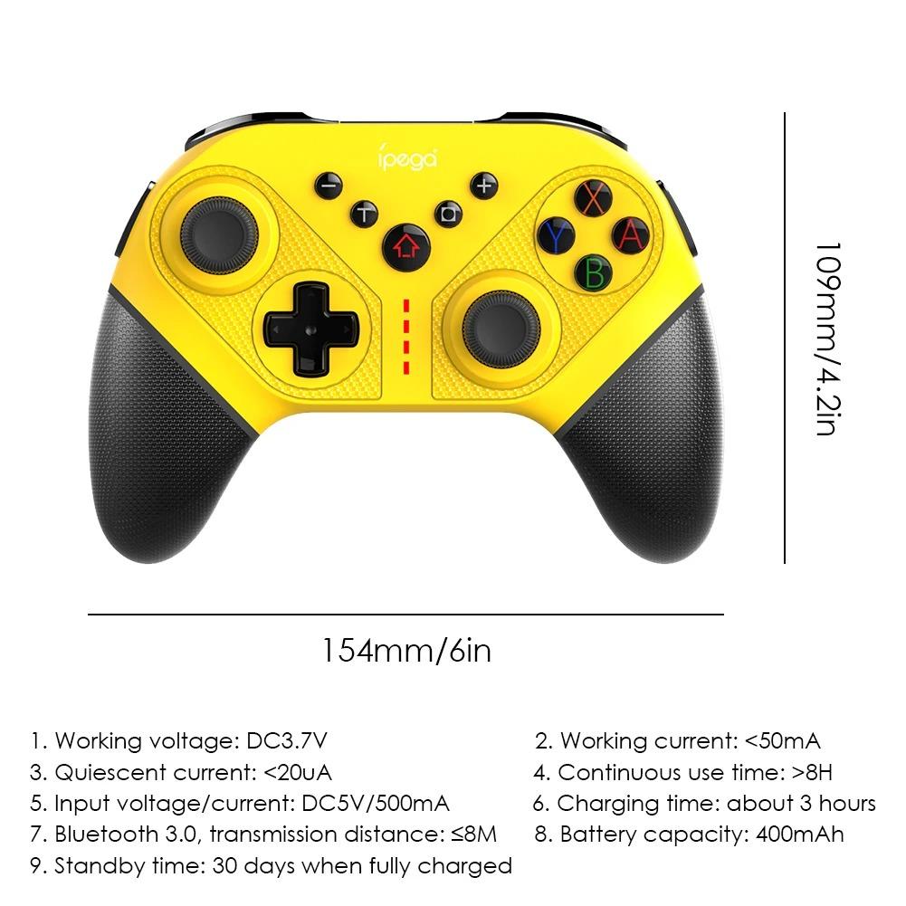PG-SW038 Bluetooth Dreadlocks Gamepad NS Switch Console Dreadlocks Gamepad Video Game USB Joystick Nintendo Switch/PS3/PC