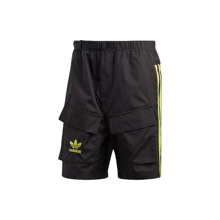 adidas Men s Originals Woven Cargo Shorts Black GK5916 XS