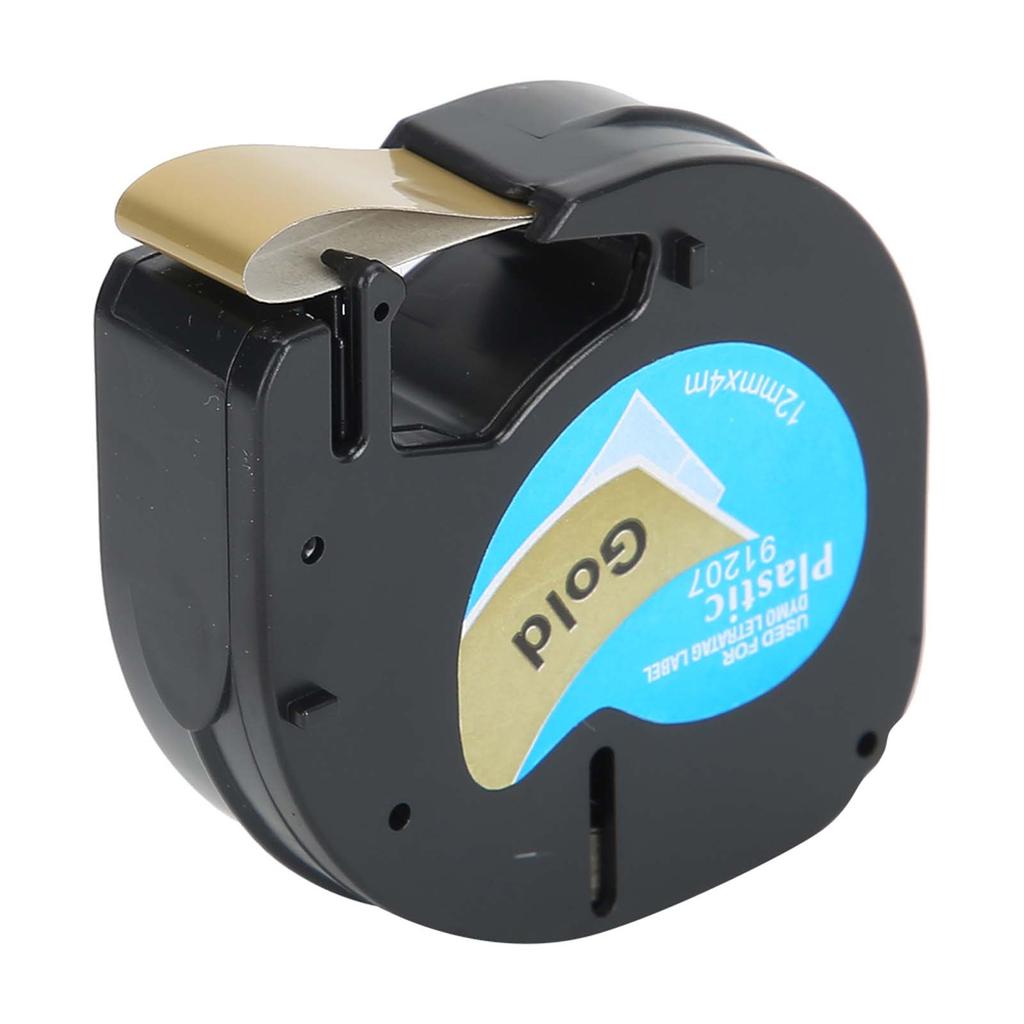 Label Tape Replacement Parts Ribbon 12mmx4m BlackonGold for Letratag Labeler