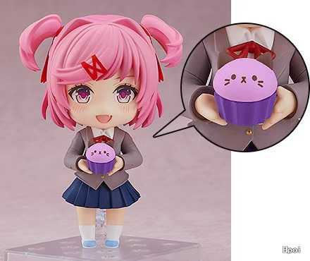 10cm Doki Doki Literature Club! Yuri Anime Girl Figure #2077 Sayori Action Figure Natsuki/Monika Figurine Model Doll Toys Gifts
