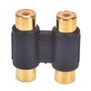 RCA Straight Dual 2 Head Phono Coupler AV Female Adapter RCA Phono Twin Coupler