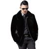 Golden Mink Velvet Hooded Faux Fur Men's Coat
