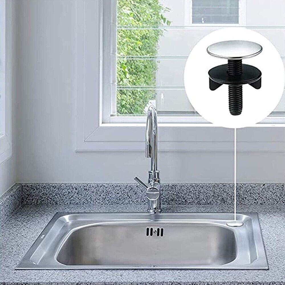 45mm Sink Tap Hole Blanking Plug Stainless Steel Sink Decorative Cover Basin Cap  Kitchen