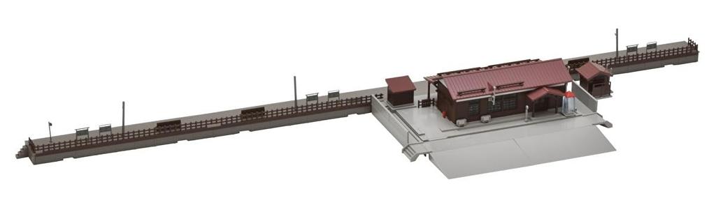 TOMIX N gauge wooden station building cold climate diorama supplies set, type, 4251