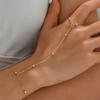 Hand Chain Bracelet Ring Bracelet Hand Chain  Gold Bracelets for Women Finger Chain Bracelet with  Set for Women