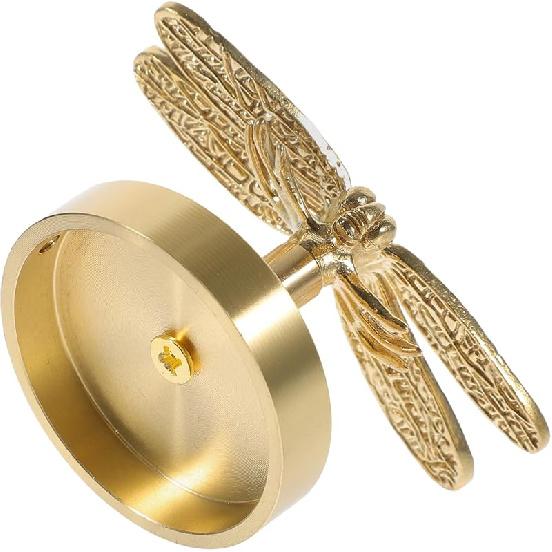 STOBAZA Dragonfly Coat Hooks, Wall Hooks for Hanging Gold Hooks Solid Brass Decorative Towel Hooks Coat Hooks Wall Mounted Key Hooks for Wall 9.00X8.00X4.50CM золотой