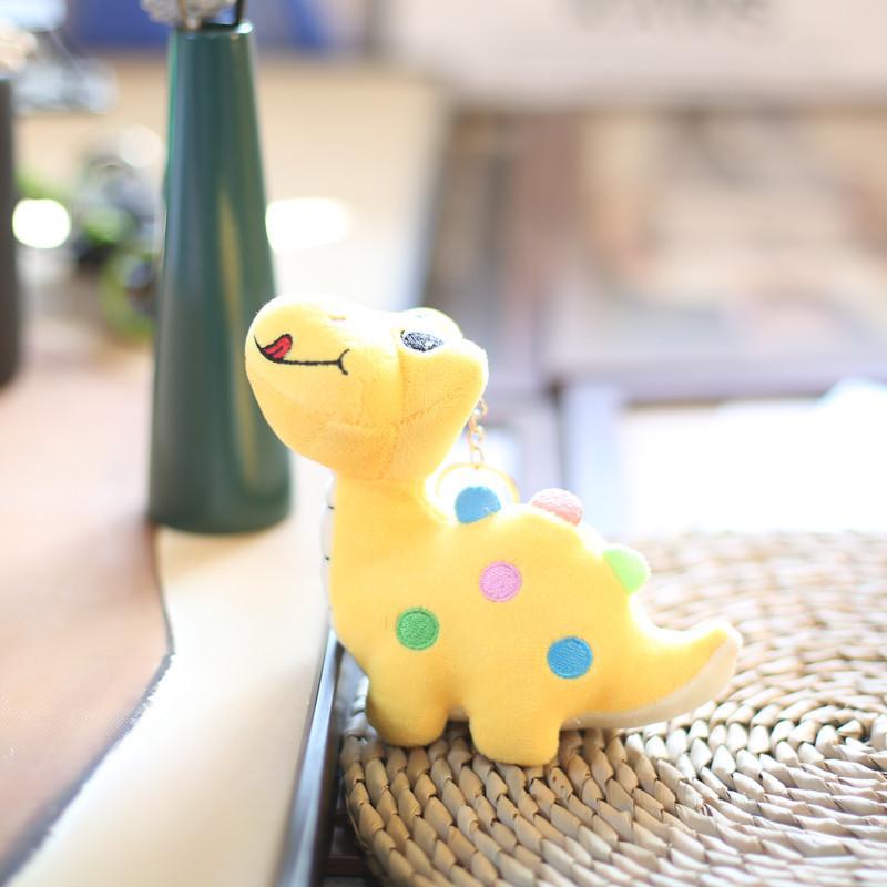 Plush Dinosaur Keychain With Soft Short Pile For Kids And Collectors