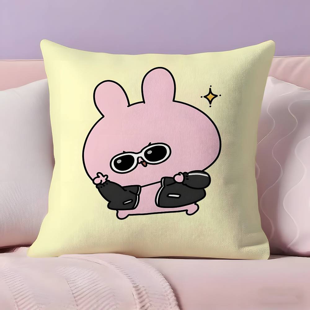 Cartoon A-Asamimichan Cute Bunny Pillow Case Ultra Soft Skin Friendly Fabric Cloud Like Comfort & Concealed Zipper