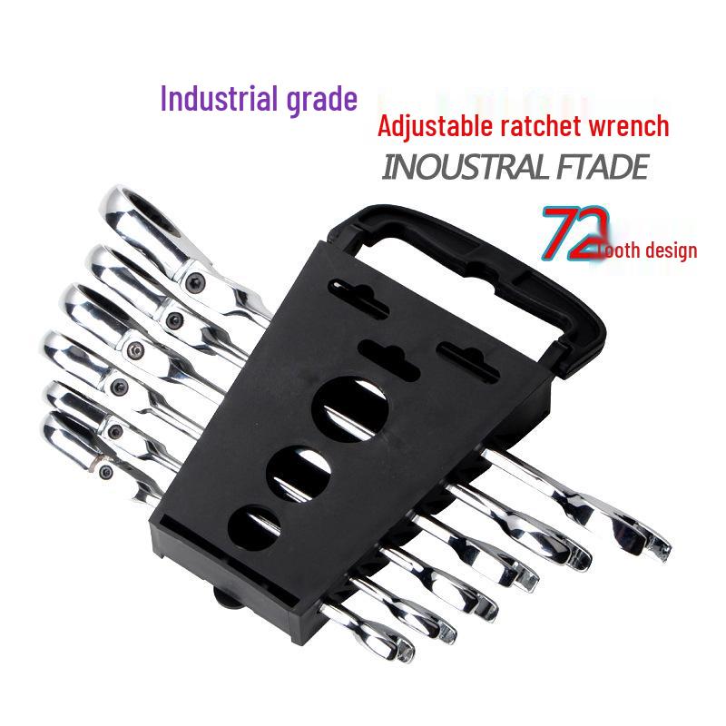 4S Auto Repair Tool Set: Hexagonal Adjustable Ratchet and Torque Wrenches (8-17MM)