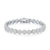Sterling Full Pave Moissanite Bracelet Women Lightweight Elegant Geometric Design