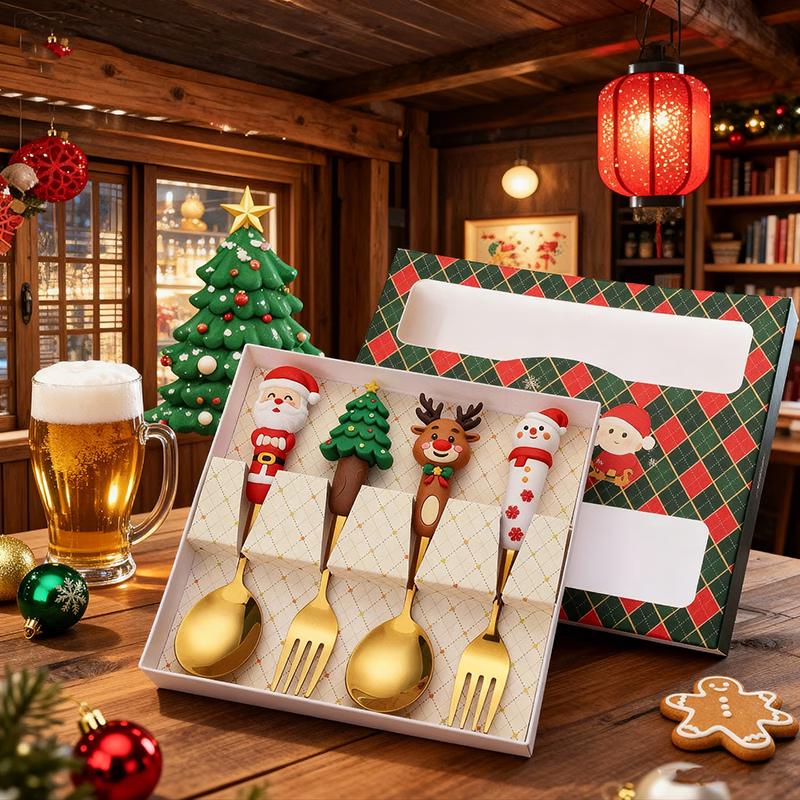 Christmas Spoon & Fork Gift Set