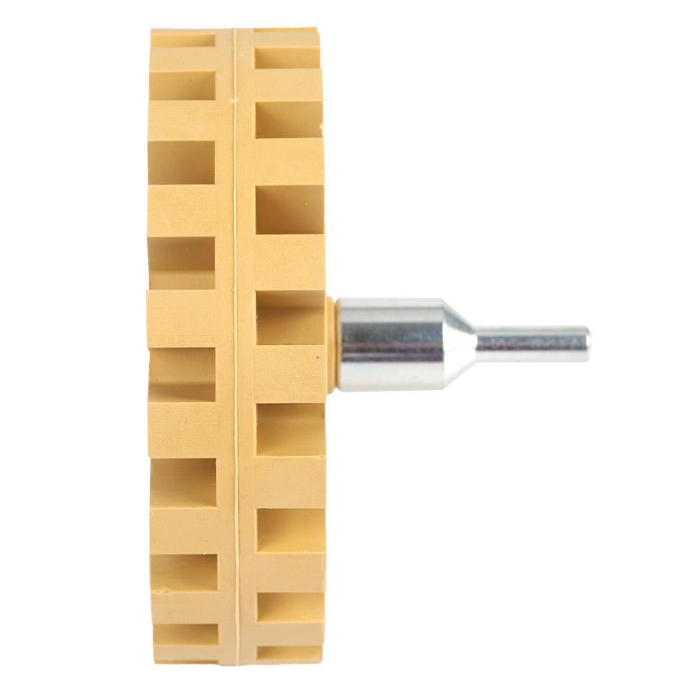 100mm 4in Grinding and Polishing Zigzag Teeth Shape Rubber Wheel Eraser(Shank)