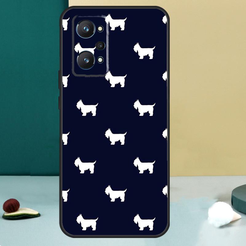 

scottish terrier pattern For Realme GT 6T 5 6 GT 7 Pro C67 C75 C61 C55 C53 C51 C21Y C25S 10 11 12 13 14 Pro Plus Case Realme C75