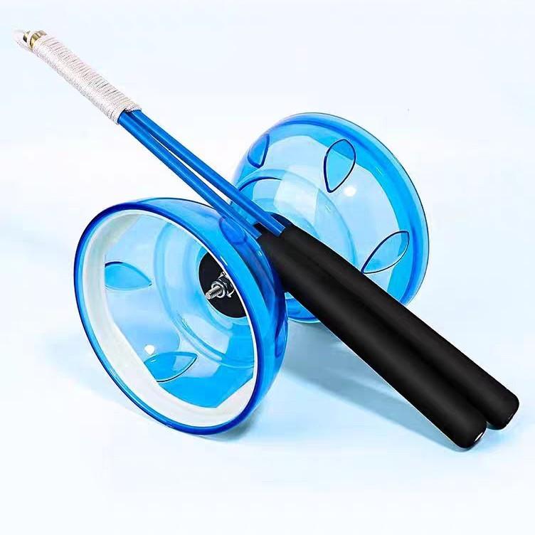 Traditional Plastic Diabolo With Triple Bearing For Kids And Seniors Educational Toy Set