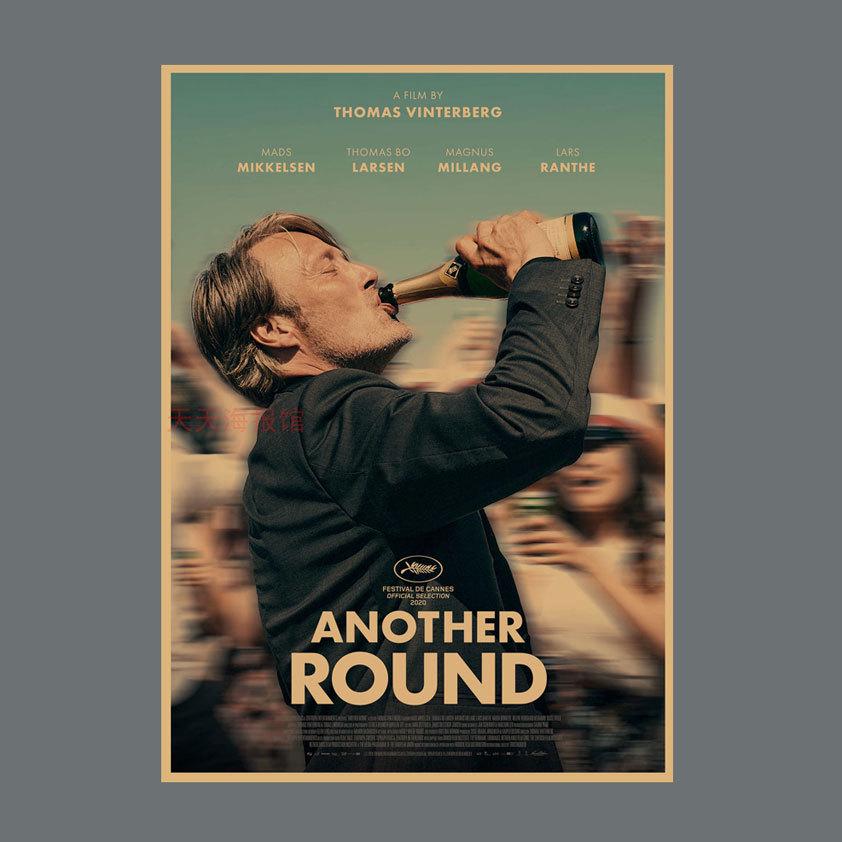 

DRUK Movie Poster - Mads Mikkelsen Wall Art for Dorm Decor 29.7X42cm (A3 size)