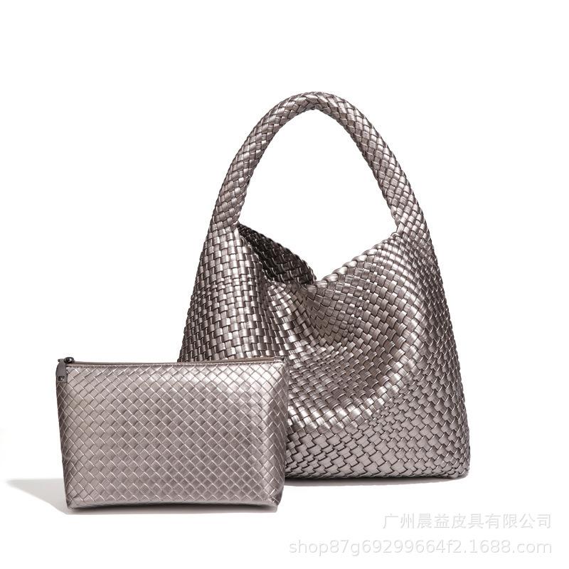 Handbag Large Capacity Tote Bag 2025 New Vegetable Basket Gift Woven Bag Hand Carry Casual Versatile Underarm