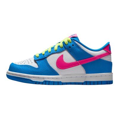 Dunk Low GS Photo Blue Hyper Pink Kinder-Sneaker Weiß Light-Lemon-Twist IB7747-406