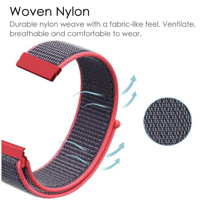 20mm 22mm Watch Band For Amazfit GTS/2/2e/4/3/mini GTR 4/2/3/Pro 47mm stratos 3 Nylon Bracelet pulseira correa Amazfit bip strap