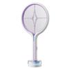 Wall-Mounted 3-in-1 Purple Light Electric Mosquito Swatter: Handheld, Electric Shock, Insect Attracting Killer Lamp