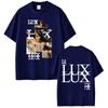 Singer Rosalia Lux 2026 Album Tour Print Vintage Loose Cotton Fashion Casual Short Sleeve Unisex And Unisex TShirt