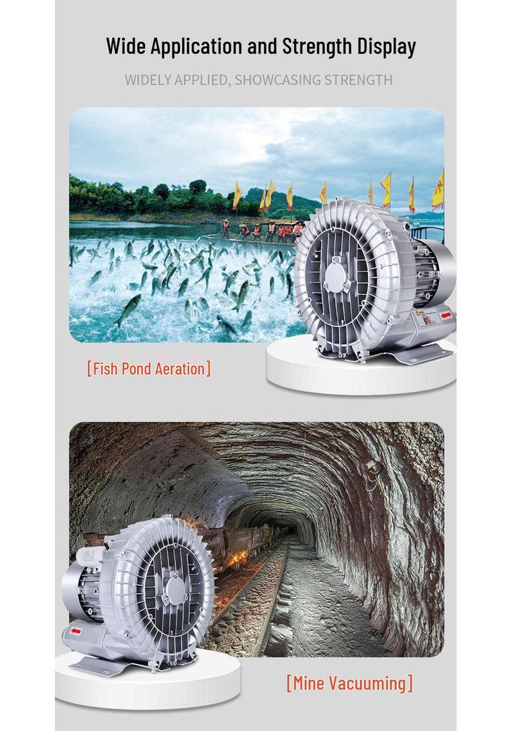 XGB High-Power Vortex Blower Aerator for Fish Ponds, 220V/380V Turbine Air Pump