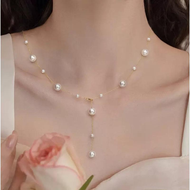 Titanium Steel Non-fading Small Waist Necklace Women's Summer Niche Design Accessories Collarbone Chain Pendant