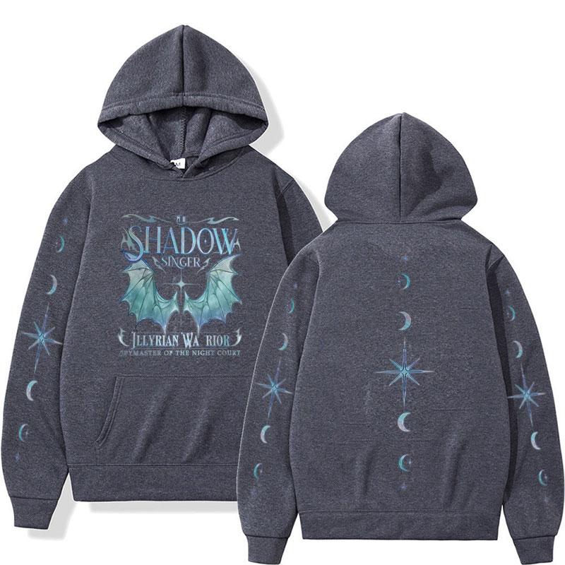 Bat Boys Azriel Hoodies Shadowsinger Night Court Licensed SJM Double Sided Hoodie Men Harajuku Cool Aesthetic Sweatshirts Unisex