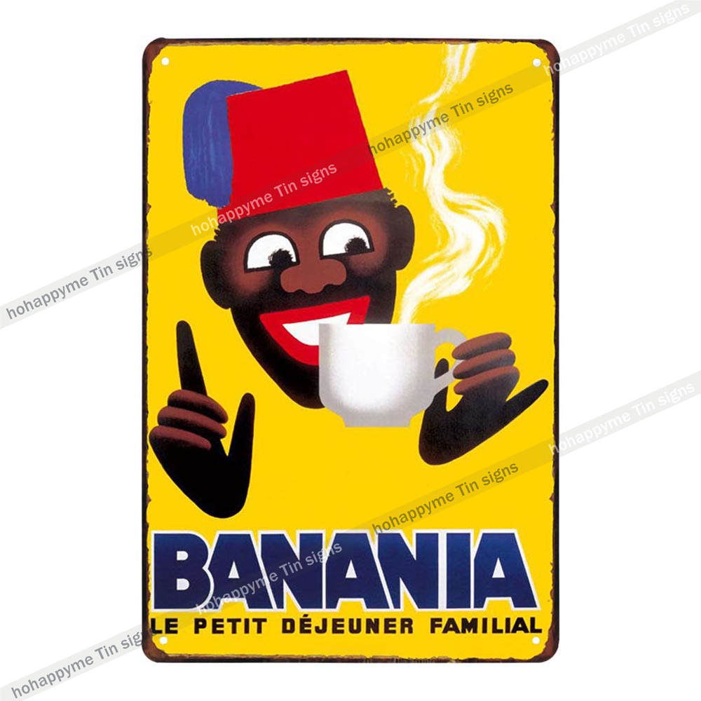 BANANIA Metal Signs Funny Tin Painting Plaque Vintage Decorative For Bar Pub Club Cafe Poster Wall Stickers Home Decor 20x30cm