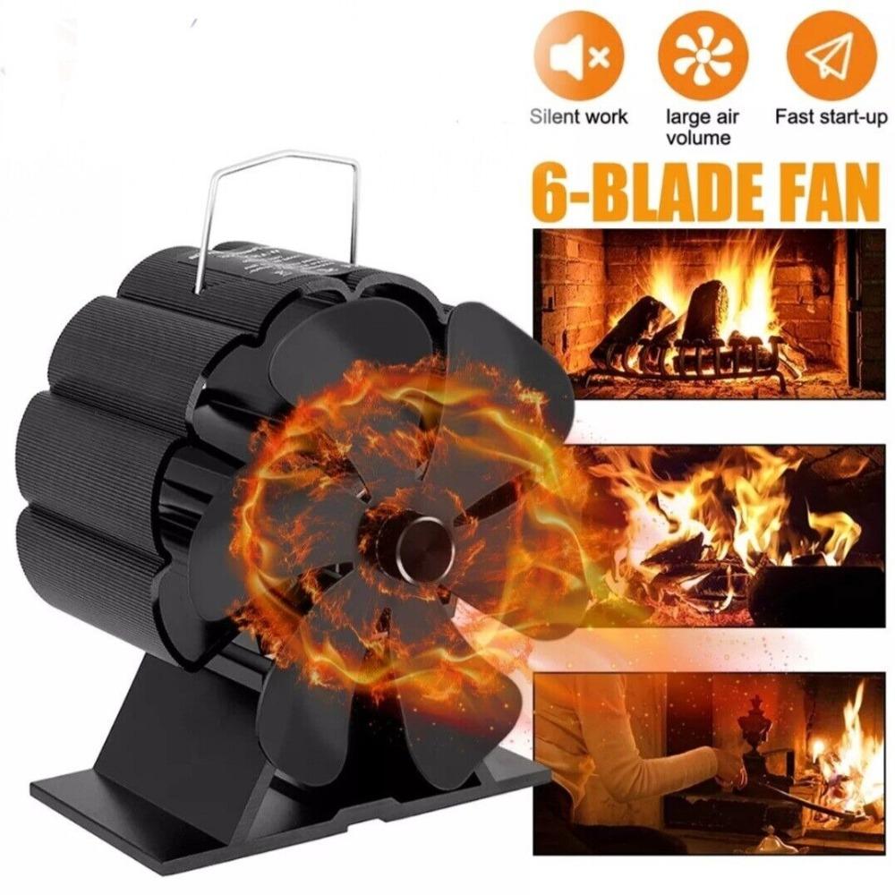Eco Friendly Stove Top Fan Home Efficient Log Wood Burner Useful Fireplace Fan