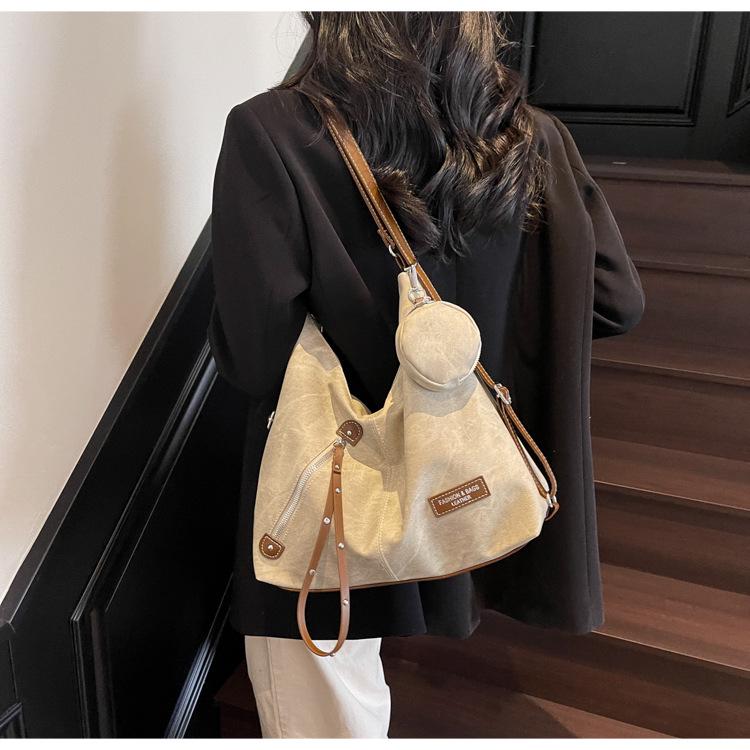 Högskolestudent Axelväska - Stilren, Hög Kapacitet, Koreansk Crossbody Ryggsäck för 2025.