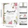 A5 Passwortbuch, Internetkonto- und Website-Login-Organizer, Notizbereich, Perfektes Passwortjournal zur Verwaltung der Cybersicherheit