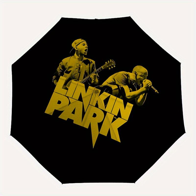 

1pc Linkin Park Band Automatic Umbrella - 8-Rib Foldable Design, Outdoor Adventures, Durable Canopy Material yy250823165