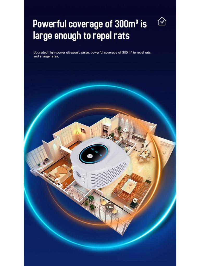 Ultrasonic Pest Repellent: 4-in-1 Mosquito, Rat, and Mouse Repellent Device