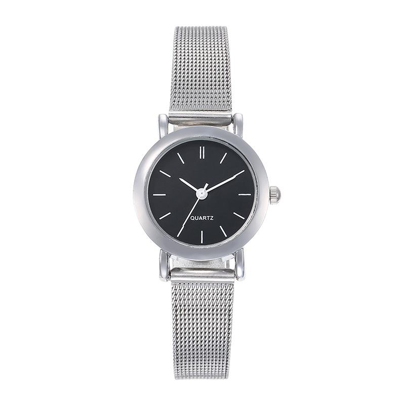 Ladies Mesh Strap Small Dial Casual Fashion Quartz Watch Junior High School Student Simple Watch