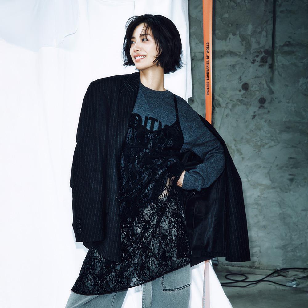 EBM Double Button Oversized Jacket Empawjk040