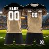 Custom DIY Two Piece Jersey Set Short Sleeve Shirt and Shorts Personalized and Number for Sports Team Uniforms