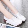 Fashion Soft Flatform Shoes Ladies Wedges Non-Slip Walking Shoes Lightweight Genuine Leather Casual Shoes Women Thick Bottom