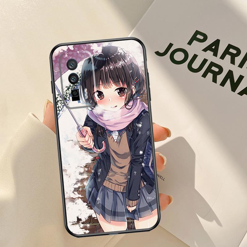 Anime girl cartoon japan cute Case For Xiaomi 15T 14T 13T Pro 14 15 Ultra 17 Pro Max POCO F8 F7 F5 F6 X3 X5 X6 X7 Pro Coque