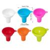 Silicone Funnel Kitchen Gadget Filter Long-lasting Smooth Surface No Burrs Liquid Dispenser Home Supplies Oil Funnels