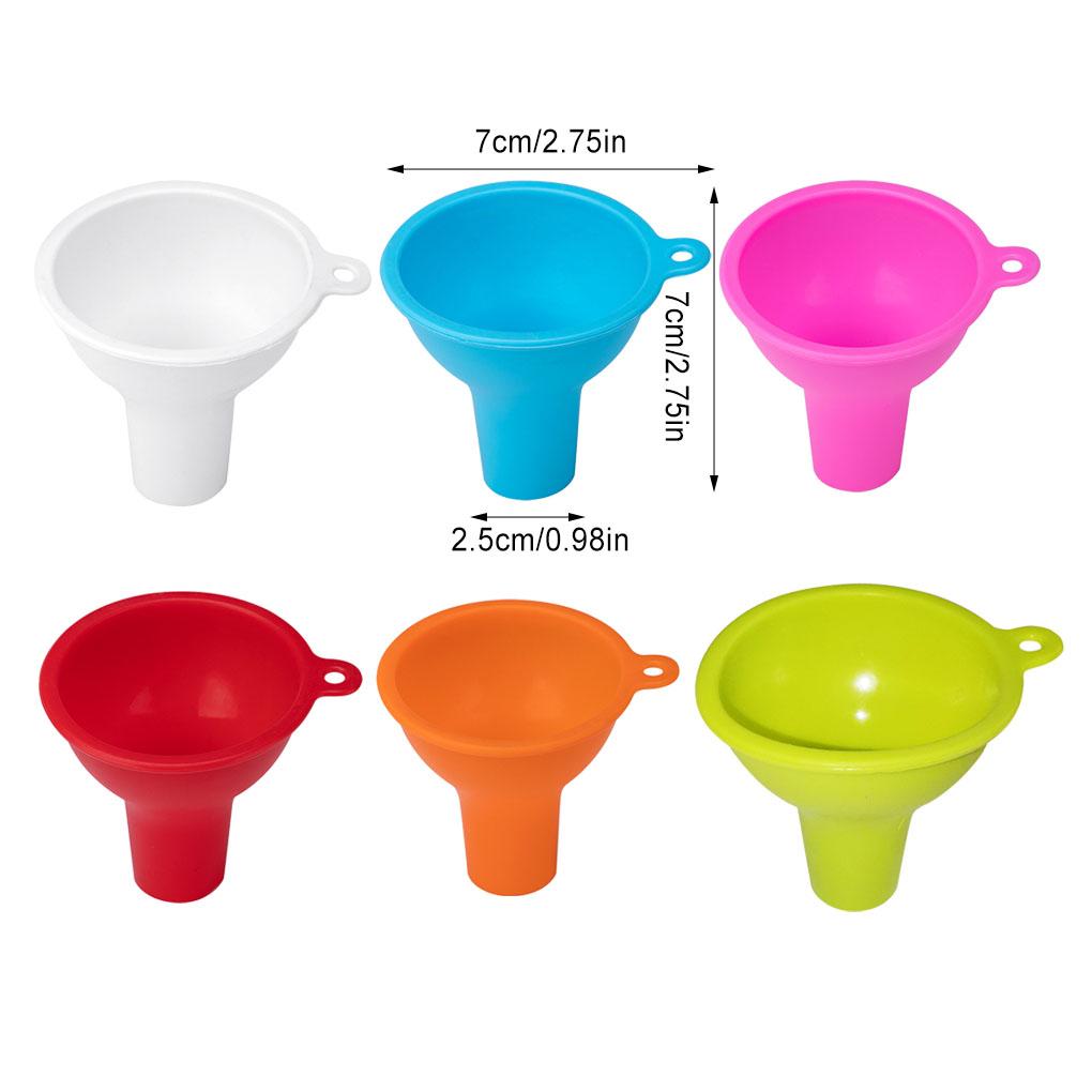 Silicone Funnel Kitchen Gadget Filter Long-lasting Smooth Surface No Burrs Liquid Dispenser Home Supplies Oil Funnels