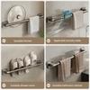 Punch-free Towel Rack No Drilling Towel Hanger Durable Towel Holder  Bathroom Organizer