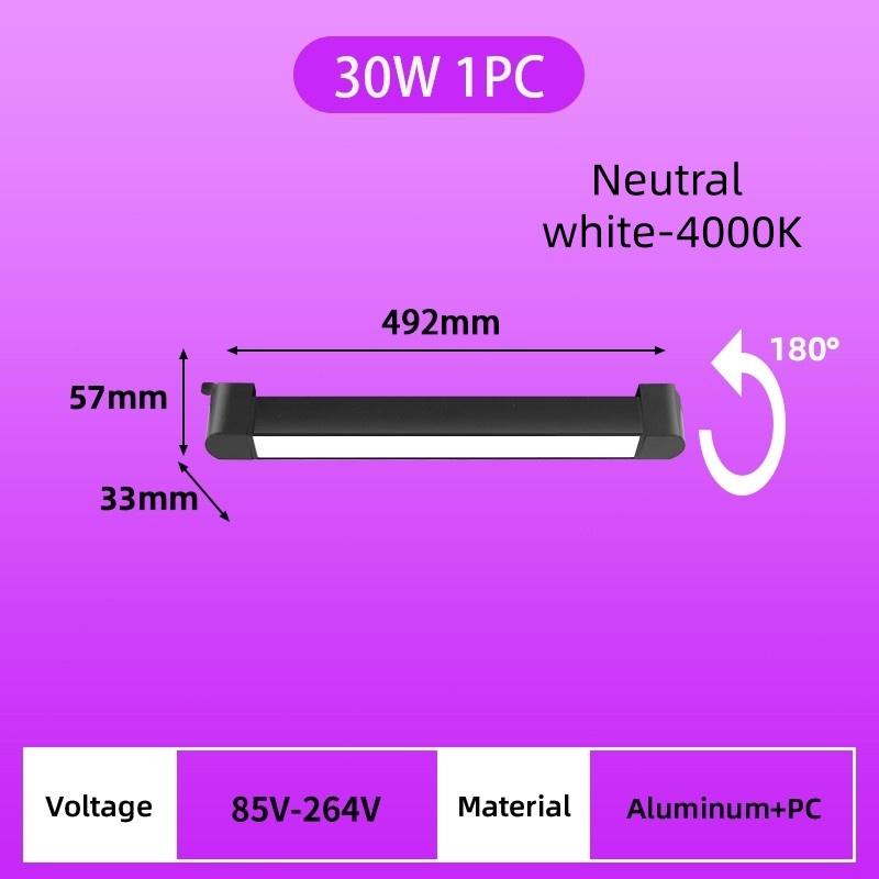 Aluminum Linear Track Ceiling Lamp COB Rail Spotlight Living Room Bedroom Decor Lighting Fixture LED Track Light