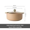 GOYN Ceramic Instant Noodle Bowl with Lid and Handles