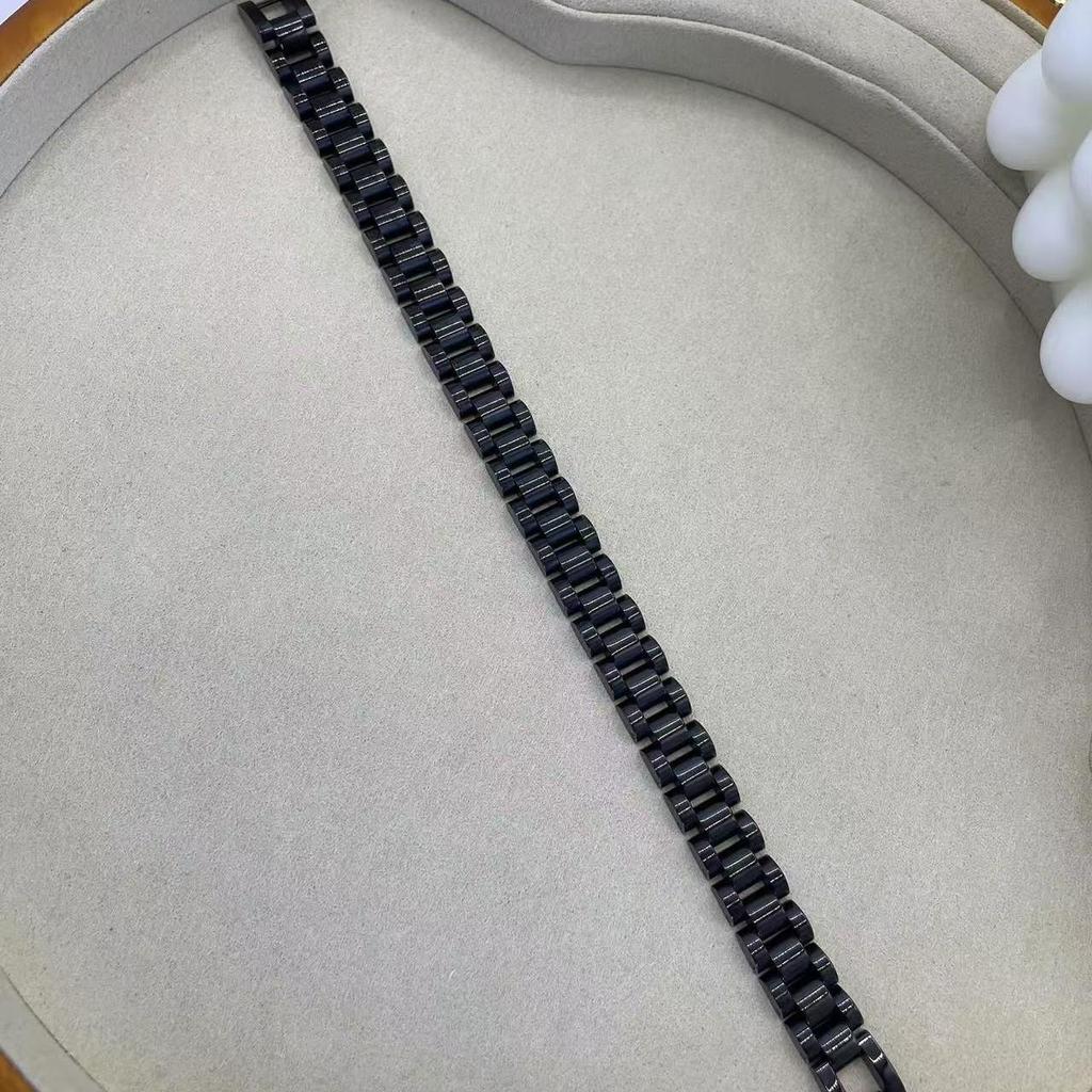 Trendy Stainless Steel Hip-Hop Chain Bracelet - European & American Fashion