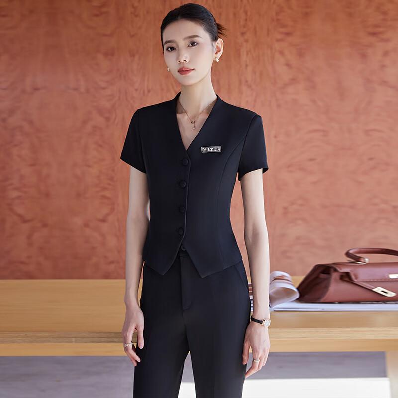 Women's Summer Short Sleeve Professional Suit Set